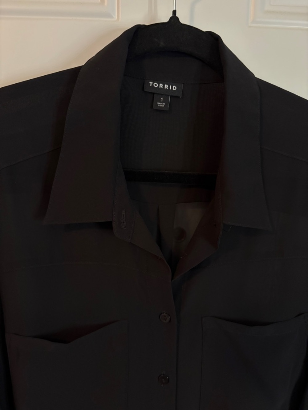 Torrid Sheer Long Sleeve Tunic Shirt - Picture 6 of 9